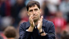 Iraola angry as official's board delays subs before goal