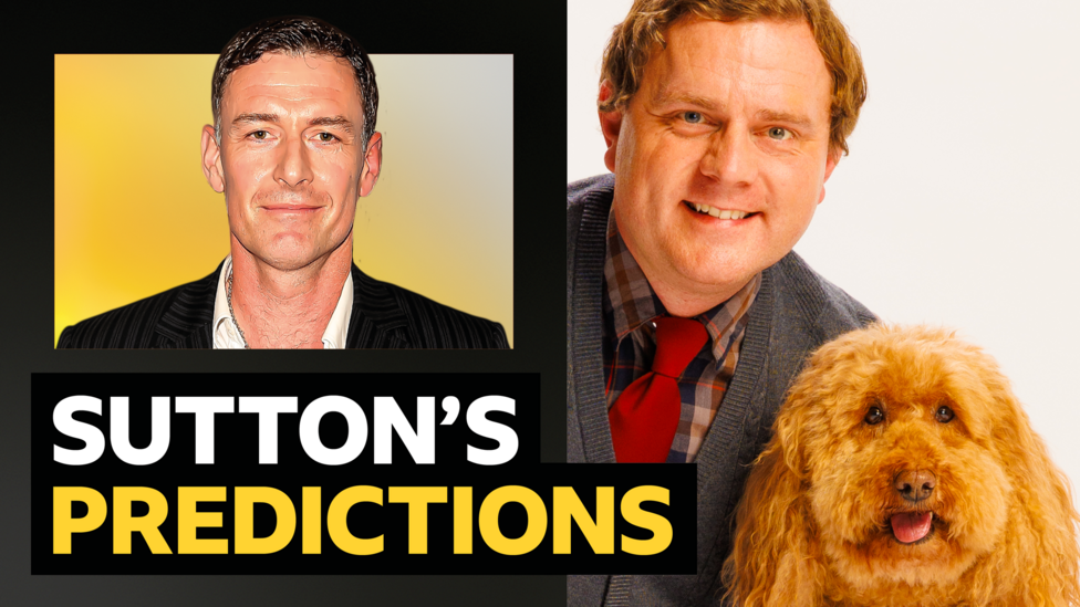 Sutton's predictions v Waffle the Wonder Dog and his owner, Simon