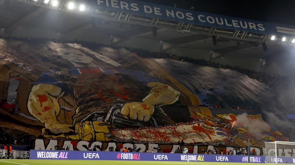 Barca condemn PSG tifo inciting 'violence and hatred'