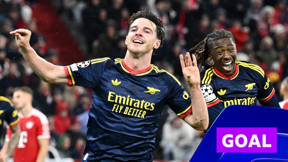'What a goal, what a moment' - Rice snatches late equaliser against Bayern