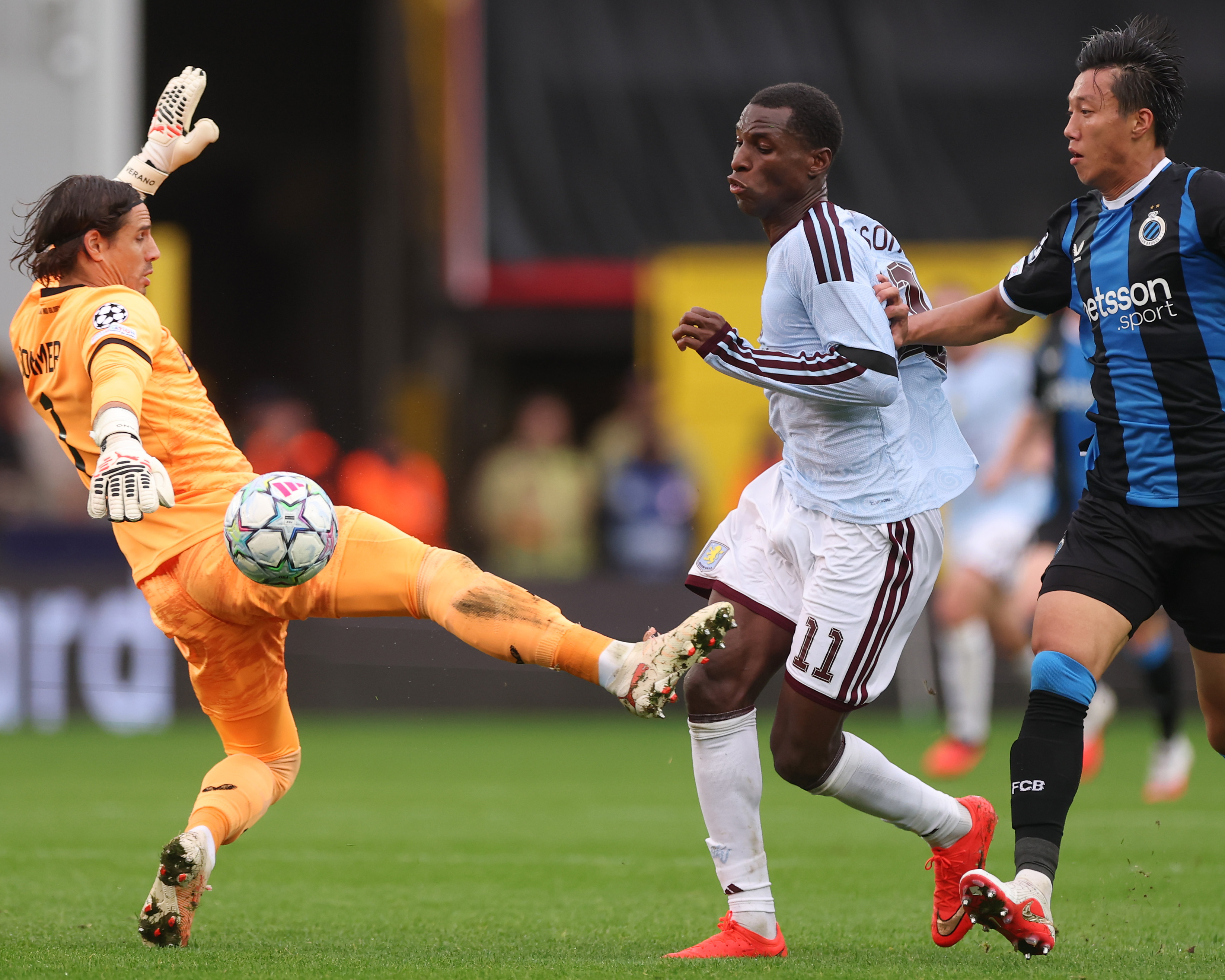 First-half treble powers Aston Villa to Champions League win at Club Brugge