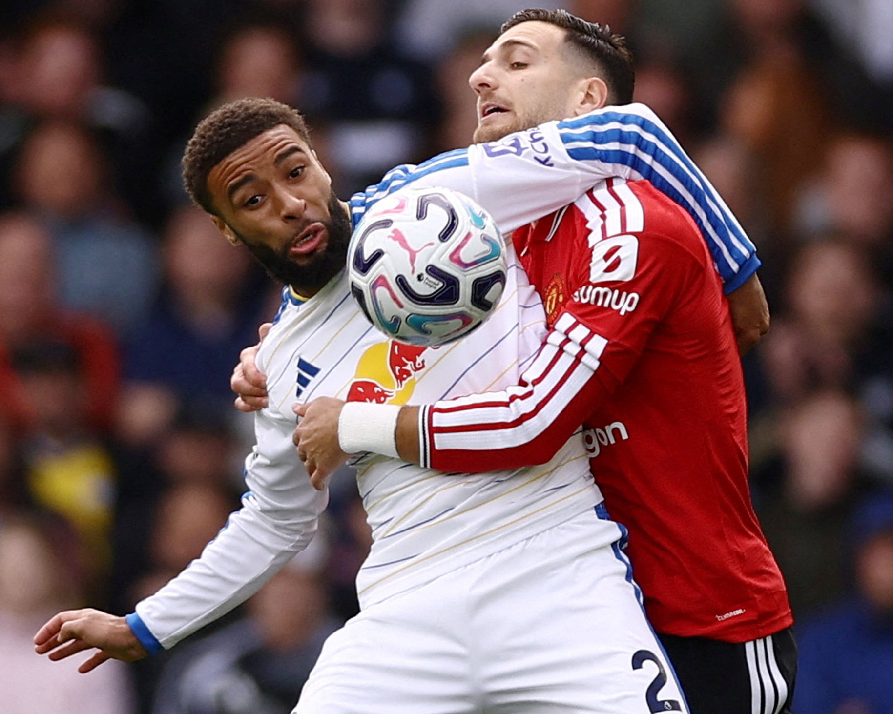 Manchester United held as Calvert-Lewin’s Leeds leveller keeps pressure on Carrick