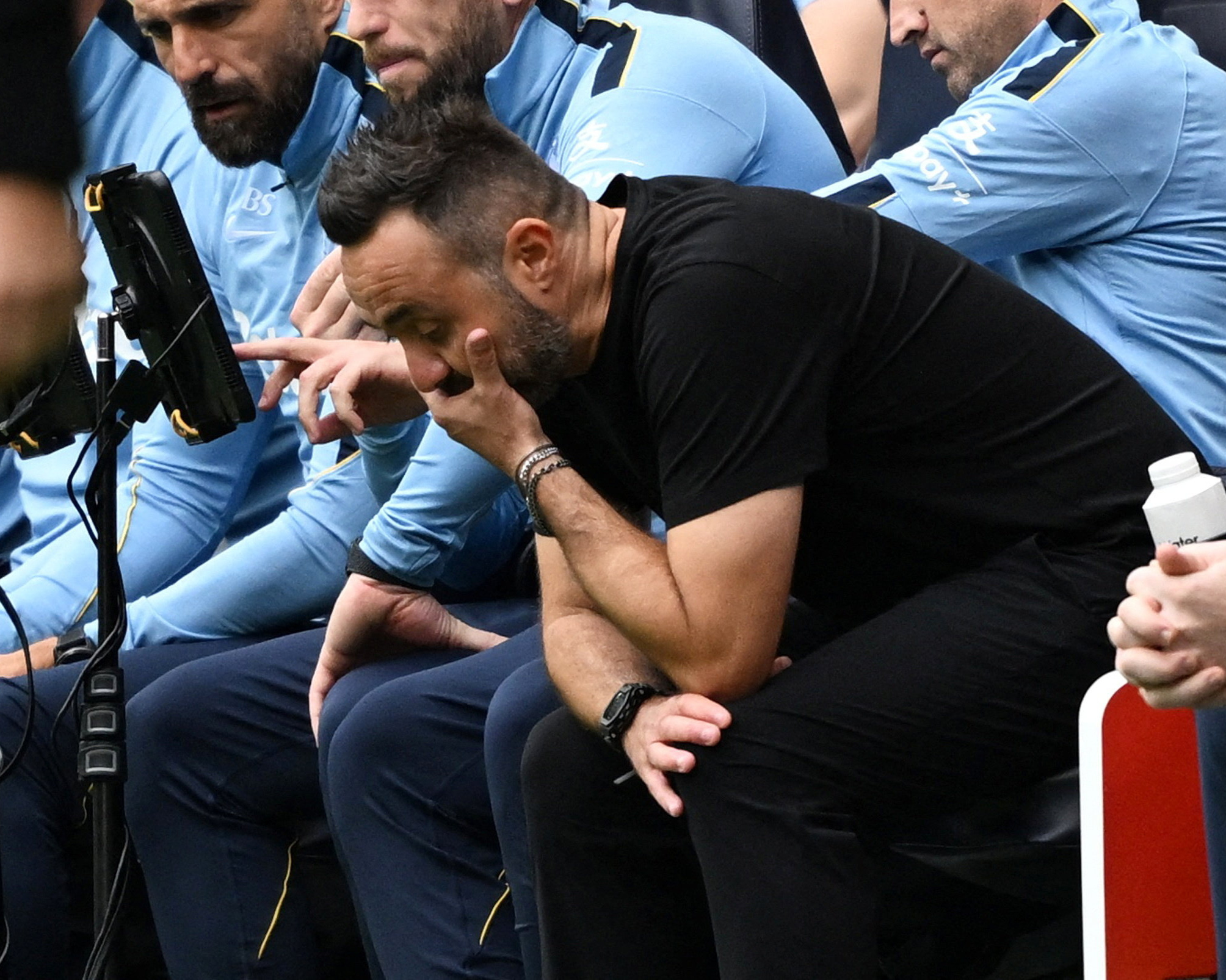 De Zerbi rips into Spurs players after Villa defeat: ‘Disappointed, sad and frustrated’